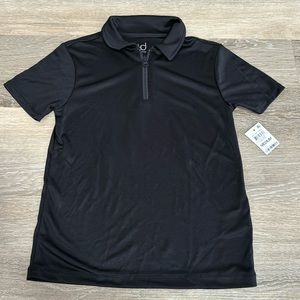 🆕 Ideology Collared black, moisture wicking fabric Boys Polo